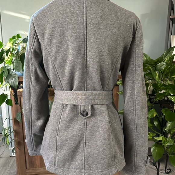 Joujou Gray Women's Belted Jacket, size large - Picture 3 of 5